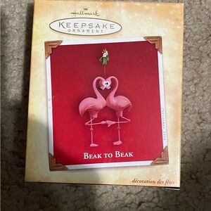 Hallmark Keepsake Ornament - Pink Flamingos Beak To Beak